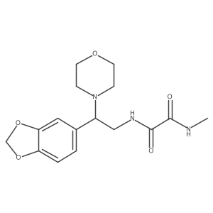 N1-(2-(benzo[d][1,3]dioxol-5-yl)-2-morpholinoethyl)-N2-methyloxalamide Structure