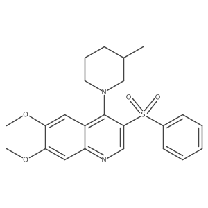 6,7-Dimethoxy-4-(3-methylpiperidin-1-yl)-3-(phenylsulfonyl)quinoline Structure