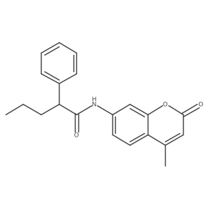 N-(4-methyl-2-oxochromen-7-yl)-2-phenylpentanamide结构式