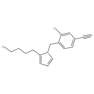 3-Chloro-4-[[5-(4-chlorobutyl)-1H-imidazol-1-yl]methyl]benzonitrile Structure