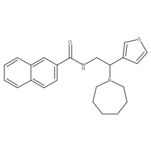 N-(2-(azepan-1-yl)-2-(thiophen-3-yl)ethyl)-2-naphthamide Structure