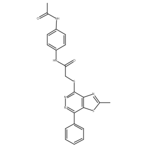 N-(4-acetamidophenyl)-2-((2-methyl-7-phenylthiazolo[4,5-d]pyridazin-4-yl)thio)acetamide Structure