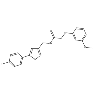 N-{[5-(4-fluorophenyl)-1,2-oxazol-3-yl]methyl}-2-(3-methoxyphenoxy)acetamide Structure