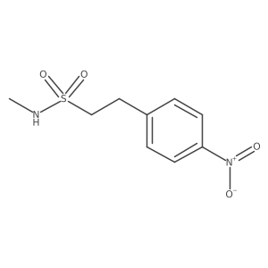 N-methyl-2-(4-nitrophenyl)ethanesulfonamide Structure