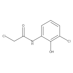 2-chloro-N-(3-chloro-2-hydroxyphenyl)acetamide Structure