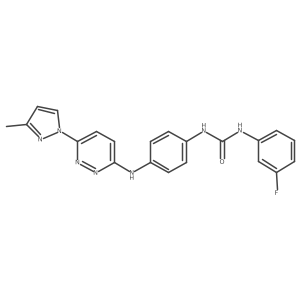 1-(3-fluorophenyl)-3-(4-((6-(3-methyl-1H-pyrazol-1-yl)pyridazin-3-yl)amino)phenyl)urea Structure