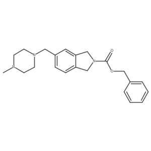 5-(4-Methyl-piperazin-1-ylmethyl)-1,3-dihydro-isoindole-2-carboxylic acid benzyl ester结构式