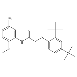 N-(5-Amino-2-methoxyphenyl)-2-[2,4-DI(tert-butyl)-phenoxy]acetamide Structure
