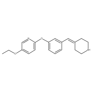 5-Ethoxy-2-(3-(piperidin-4-ylidenemethyl)phenoxy)pyridine Structure