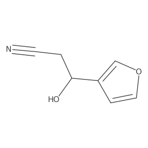 3-(Furan-3-yl)-3-hydroxypropanenitrile结构式