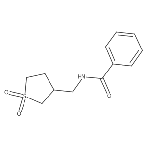 N-((1,1-dioxidotetrahydrothiophen-3-yl)methyl)benzamide结构式