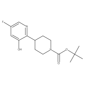 Tert-butyl 4-(5-fluoro-3-hydroxypyridin-2-yl)piperidine-1-carboxylate Structure