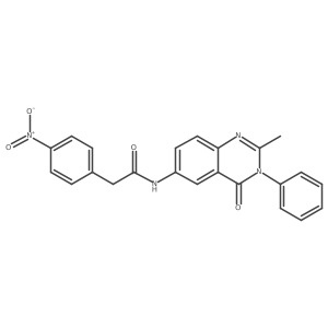 N-(2-methyl-4-oxo-3-phenyl-3,4-dihydroquinazolin-6-yl)-2-(4-nitrophenyl)acetamide Structure