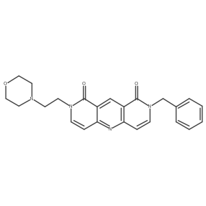 2-benzyl-8-(2-morpholinoethyl)pyrido[4,3-b][1,6]naphthyridine-1,9(2H,8H)-dione Structure