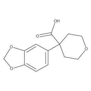 4-(2H-1,3-benzodioxol-5-yl)oxane-4-carboxylic acid Structure