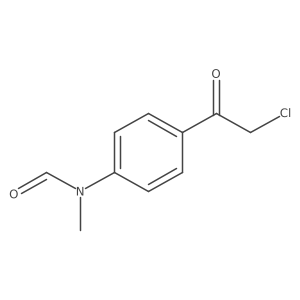 N-[4-(2-chloroacetyl)phenyl]-N-methylformamide结构式