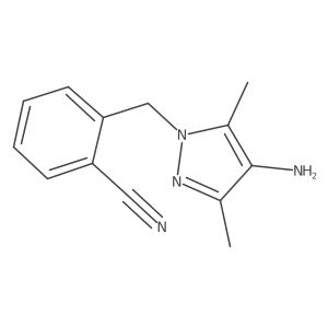 2-[(4-Amino-3,5-dimethyl-1H-pyrazol-1-yl)methyl]benzonitrile Structure