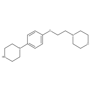 4-[2-[4-(1-Piperazinyl)phenoxy]ethyl]morpholine Structure