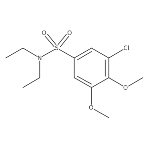 N,N-diethyl-5-chloro-3,4-dimethoxybenzenesulfonamide结构式