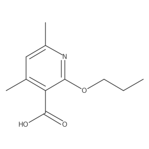 4,6-Dimethyl-2-propoxynicotinic acid Structure