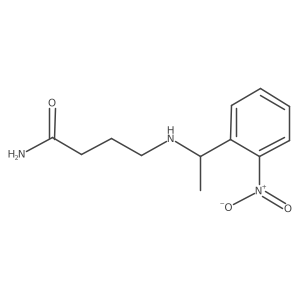 4-[[1-(2-Nitrophenyl)ethyl]amino]butanamide Structure