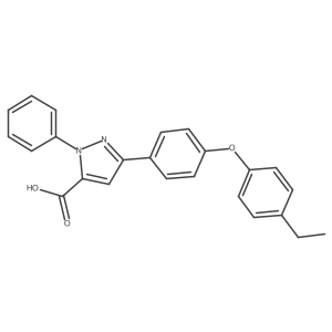 3-(4-(4-Ethylphenoxy)phenyl)-1-phenyl-1H-pyrazole-5-carboxylic acid Structure