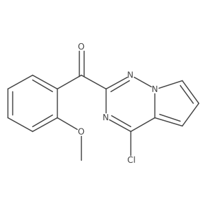 (4-Chloropyrrolo[2,1-f][1,2,4]triazin-2-yl)-(2-methoxyphenyl)methanone结构式