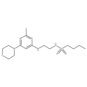 N-(2-((2-methyl-6-morpholinopyrimidin-4-yl)amino)ethyl)butane-1-sulfonamide Structure