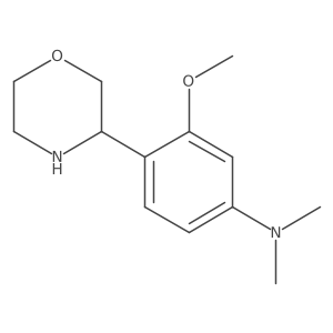 3-Methoxy-N,N-dimethyl-4-(3R)-3-morpholinylbenzenamine结构式