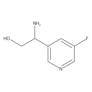 (2S)-2-amino-2-(5-fluoropyridin-3-yl)ethan-1-ol Structure