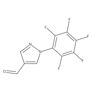 1-(2,3,4,5,6-pentafluorophenyl)pyrazole-4-carbaldehyde结构式
