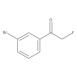 1-(3-Bromophenyl)-2-fluoroethan-1-one结构式