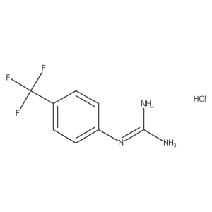 N-[4-(trifluoromethyl)phenyl]guanidine hydrochloride结构式
