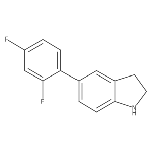 5-(2,4-difluorophenyl)-2,3-dihydro-1H-indole Structure