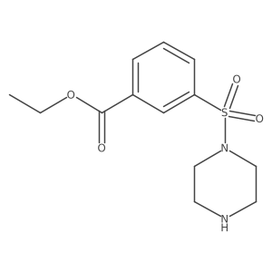 Ethyl 3-(piperazine-1-sulfonyl)benzoate Structure