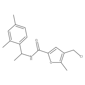 4-(Chloromethyl)-N-[1-(2,4-dimethylphenyl)ethyl]-5-methyl-2-furancarboxamide Structure