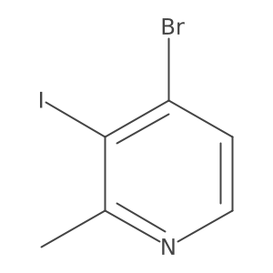 4-Bromo-3-iodo-2-methylpyridine结构式