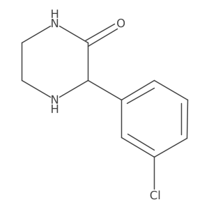 (S)-3-(3-Chlorophenyl)piperazin-2-one Structure