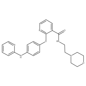 N-[2-(4-Morpholinyl)ethyl]-2-[4-(2-pyridinylamino)phenoxy]-3-pyridinecarboxamide结构式