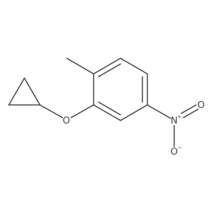 2-Cyclopropoxy-1-methyl-4-nitrobenzene结构式