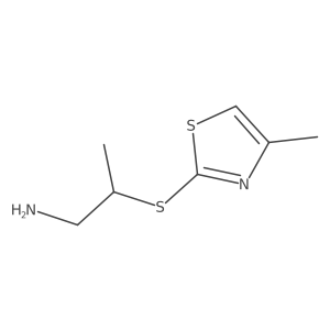 2-[(4-Methyl-1,3-thiazol-2-yl)sulfanyl]propan-1-amine Structure