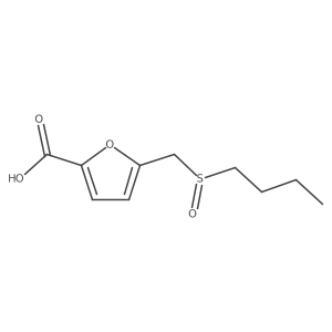 5-((Butylsulfinyl)methyl)furan-2-carboxylic acid Structure
