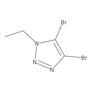 4,5-dibromo-1-ethyl-1H-1,2,3-triazole Structure