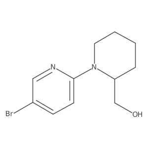 (1-(5-Bromopyridin-2-yl)piperidin-2-yl)methanol结构式