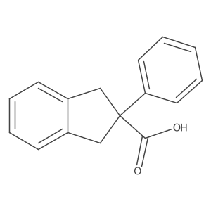 2-Phenyl-2,3-dihydro-1H-indene-2-carboxylic acid Structure