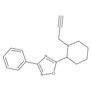 2-(3-Phenyl-1,2,4-oxadiazol-5-yl)-1-(prop-2-yn-1-yl)piperidine结构式