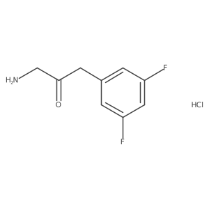 1-Amino-3-(3,5-difluorophenyl)propan-2-one hydrochloride Structure
