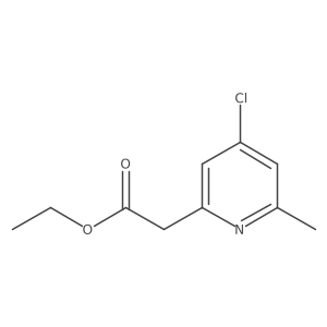 Ethyl 2-(4-chloro-6-methylpyridin-2-YL)acetate Structure