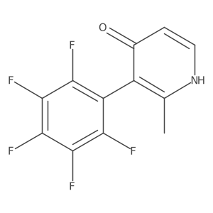 4-Pyridinol, 2-methyl-3-(2,3,4,5,6-pentafluorophenyl)-结构式