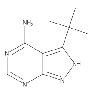 3-tert-butyl-1H-pyrazolo[3,4-d]pyrimidin-4-amine Structure